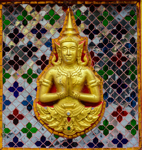 Fotografie Thai painting in Wat Thep Leela