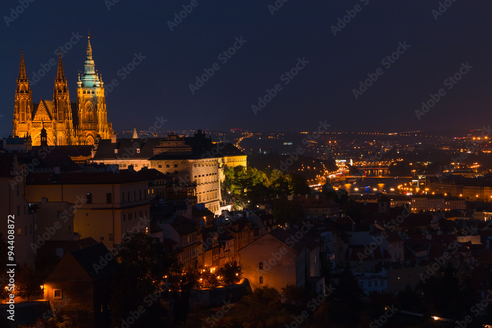 Czech Republic. Prague. View of the city and the St.Vitus