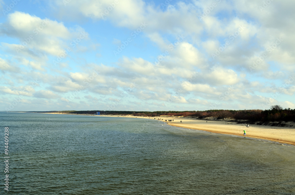 Baltic sea coast near the city of Palanga
