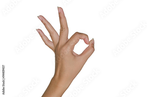 Fotografie Human hand gesture.everything is allright.