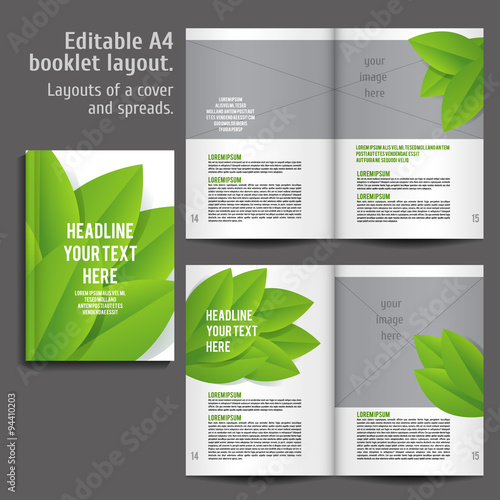 A4 book  Layout Design Template