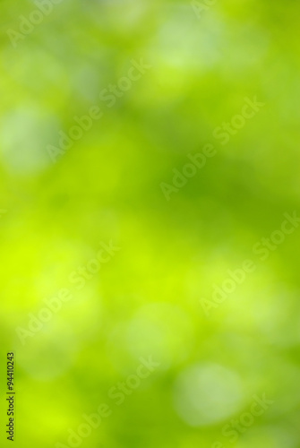 green blurred background.