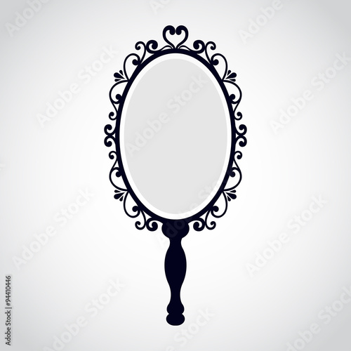 vintage mirror with a handle