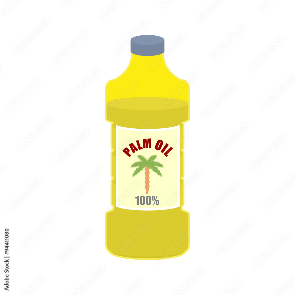 Palm oil bottle. Plastic bottle for food preparation. Palm oil bottle. Plastic bottle for food preparation.