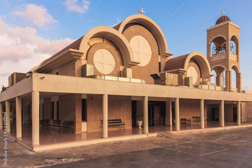 Obraz premium Panayia Church in Agia Napa, Cyprus. Modern design
