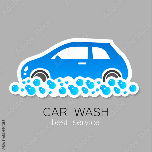 car wash sign logo