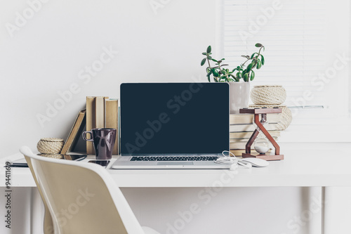 Laptop, work space