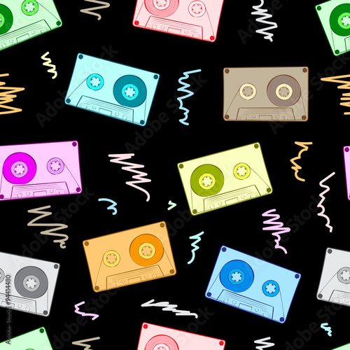 Seamless color audio cassettes  © Chernoskutov