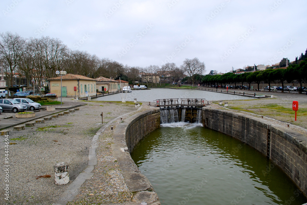 Small dam near Carcassonne railway station