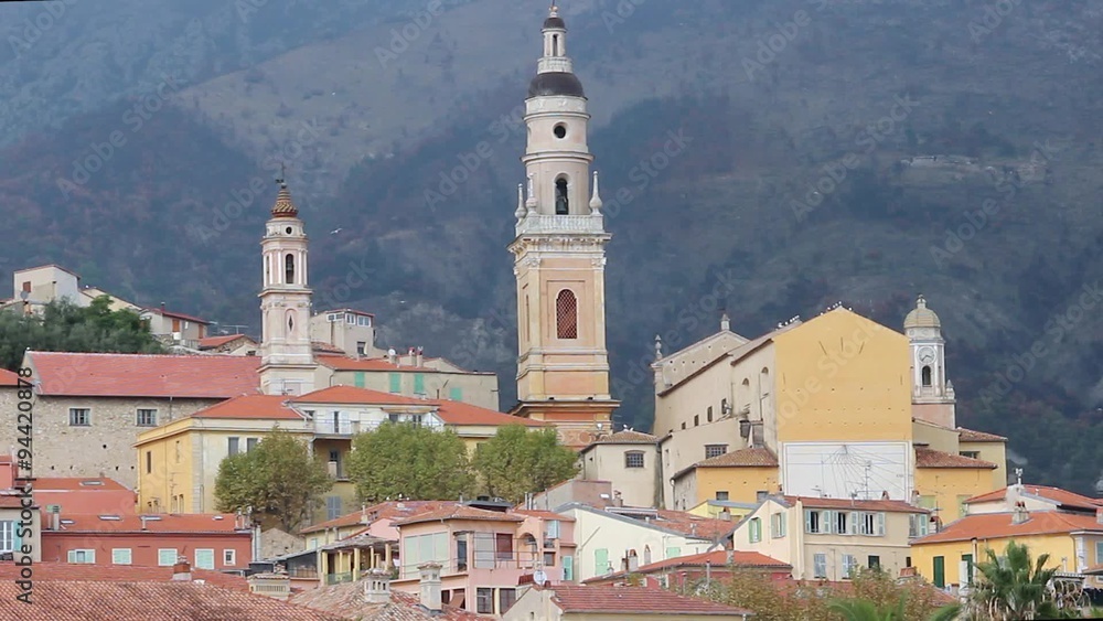 Beautiful View of the old Menton Beautiful View of the old Menton