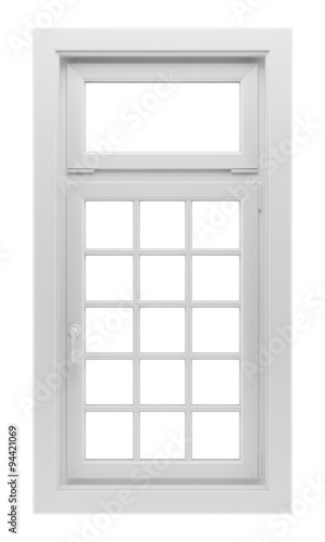 window isolated on white background