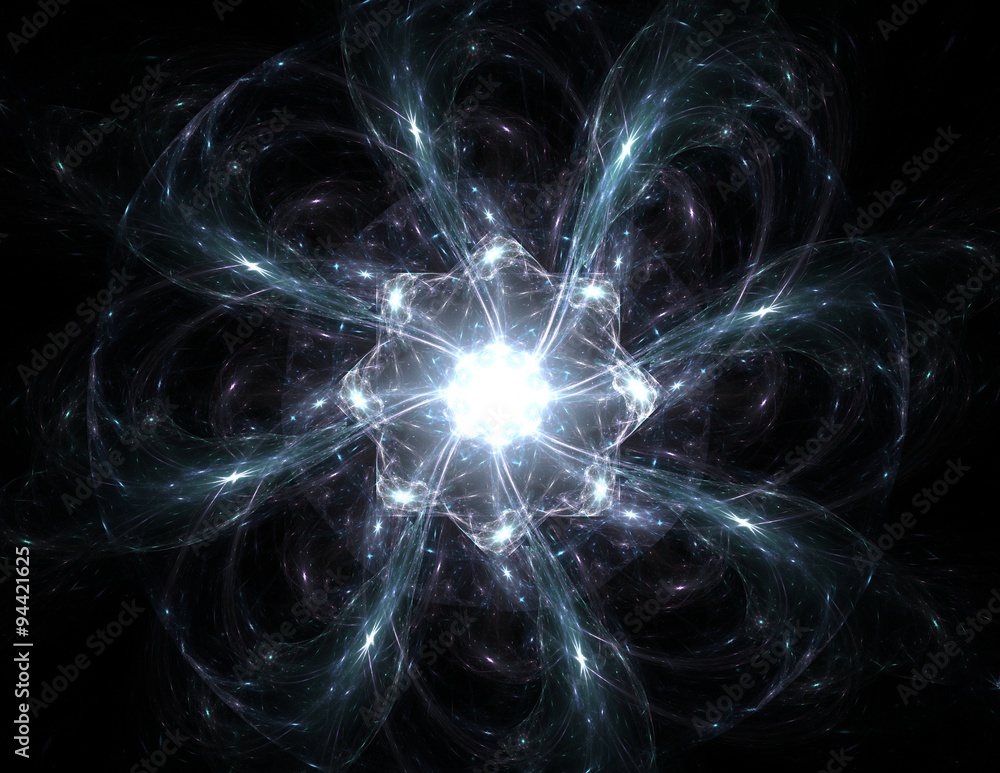 Fototapeta premium Abstract fractal patterns and shapes. Fractal texture for prints.