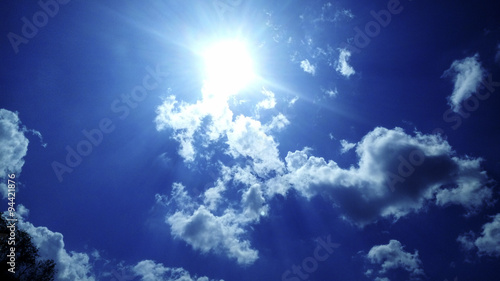 clouds in the blue sky