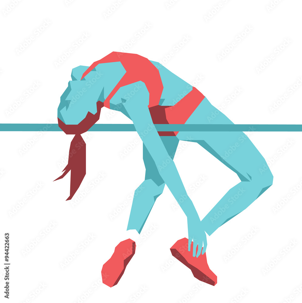 Salto in alto Stock Vector Adobe Stock