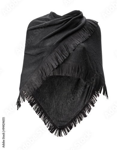 Tela poncho isolated on white with clipping path