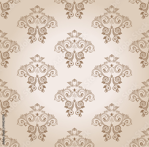 seamless wallpaper vector curves vintage background