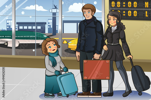Family Going to Vacation