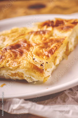 Burek, a traditional Balkan dish