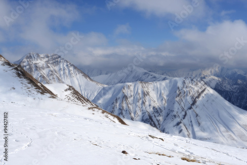 Wallpaper Mural Mountains in winter. Torontodigital.ca