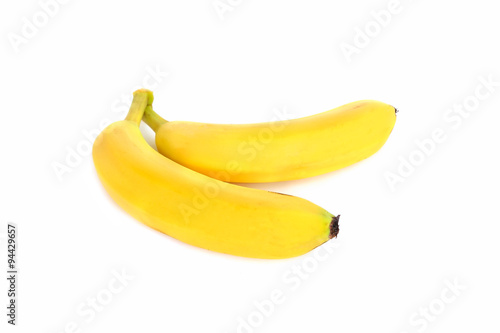 Bananas / Ripe banana fruit isolated on white background