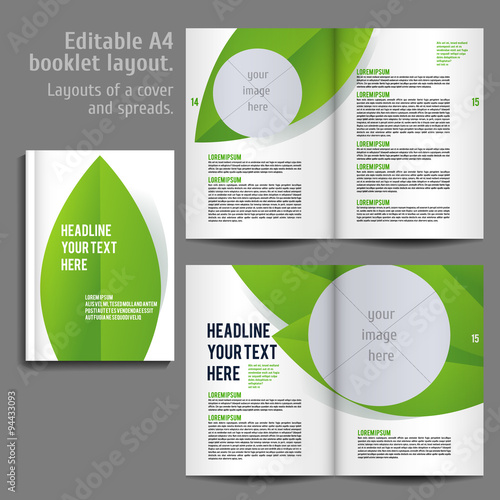 A4 book  Layout Design Template