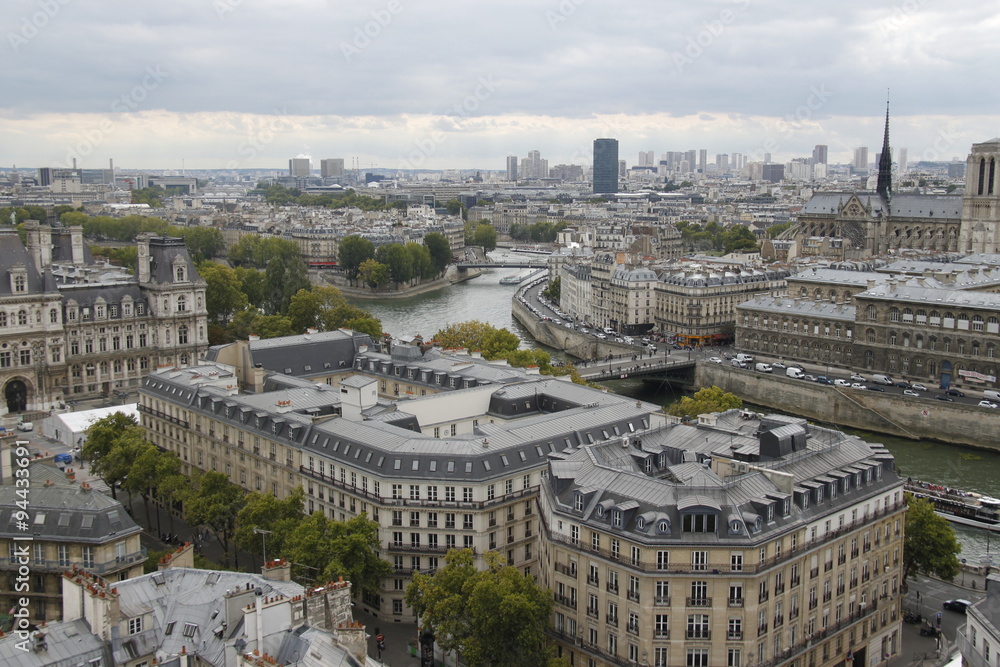 Panorama de Paris, vue depuis la Tour Saint Jacques