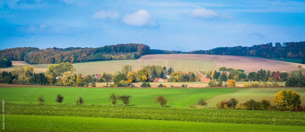Fototapeta premium Landschaft, Panorama, Deutschland, Lipperland