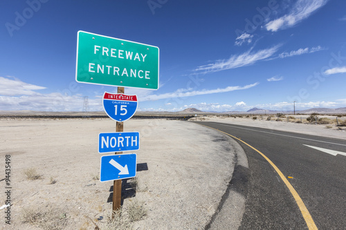Interstate 15 On Ramp Sign ...