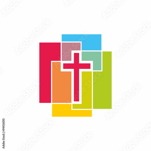 Cross and color blocks