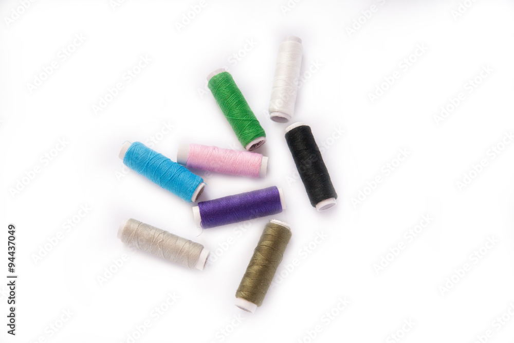 Naklejka premium Sewing threads