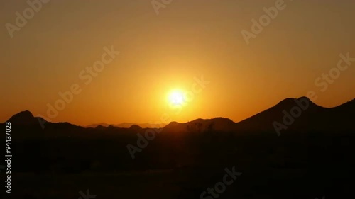 Wallpaper Mural Peaceful sunrise in the desert. 4K UHD time lapse Torontodigital.ca