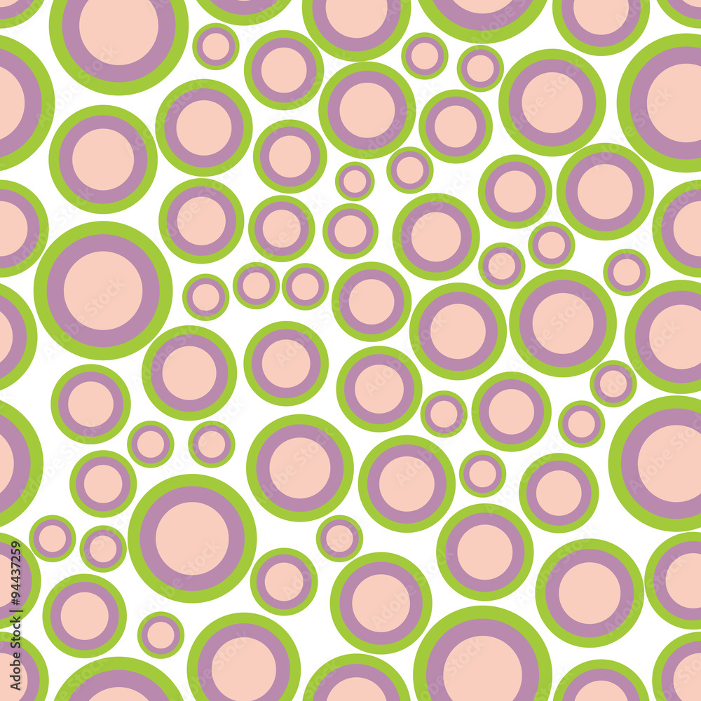 Vector seamless abstract texture with circles of different sizes and colors Vector seamless abstract texture with circles of different sizes and colors