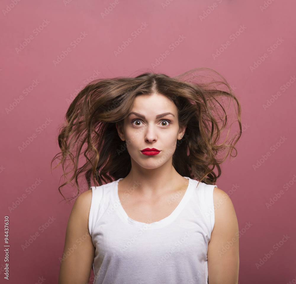 Surprised and confused woman Surprised and confused woman