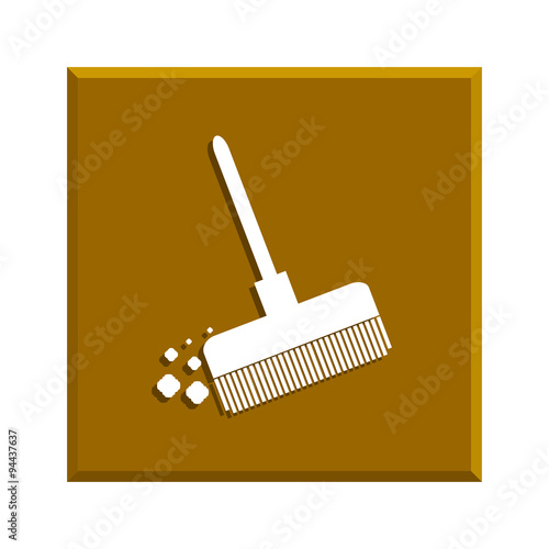 Broom vector icon