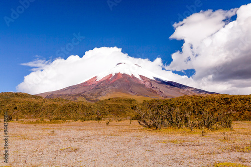 Cotopaxi a prominent volcano in the Andes Mountains near Quito Ecuador stands as the country s second highest summit boasting breathtaking vistas and rich geological significance