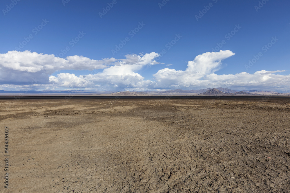 Soda Dry Lake Mud Flats in the Mojave Desert Soda Dry Lake Mud Flats in the Mojave Desert