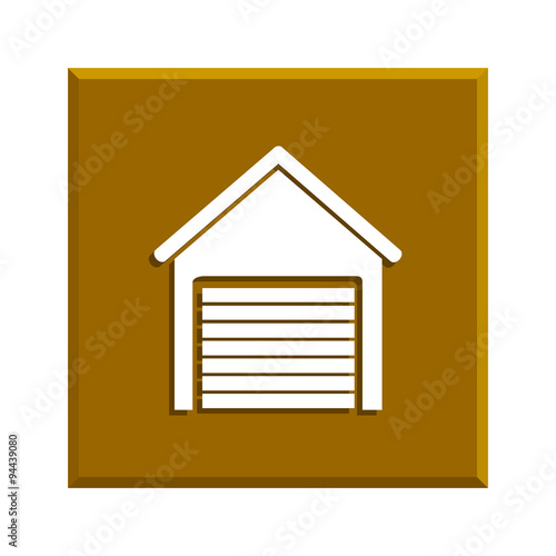 Garage icon. Modern design flat style icon