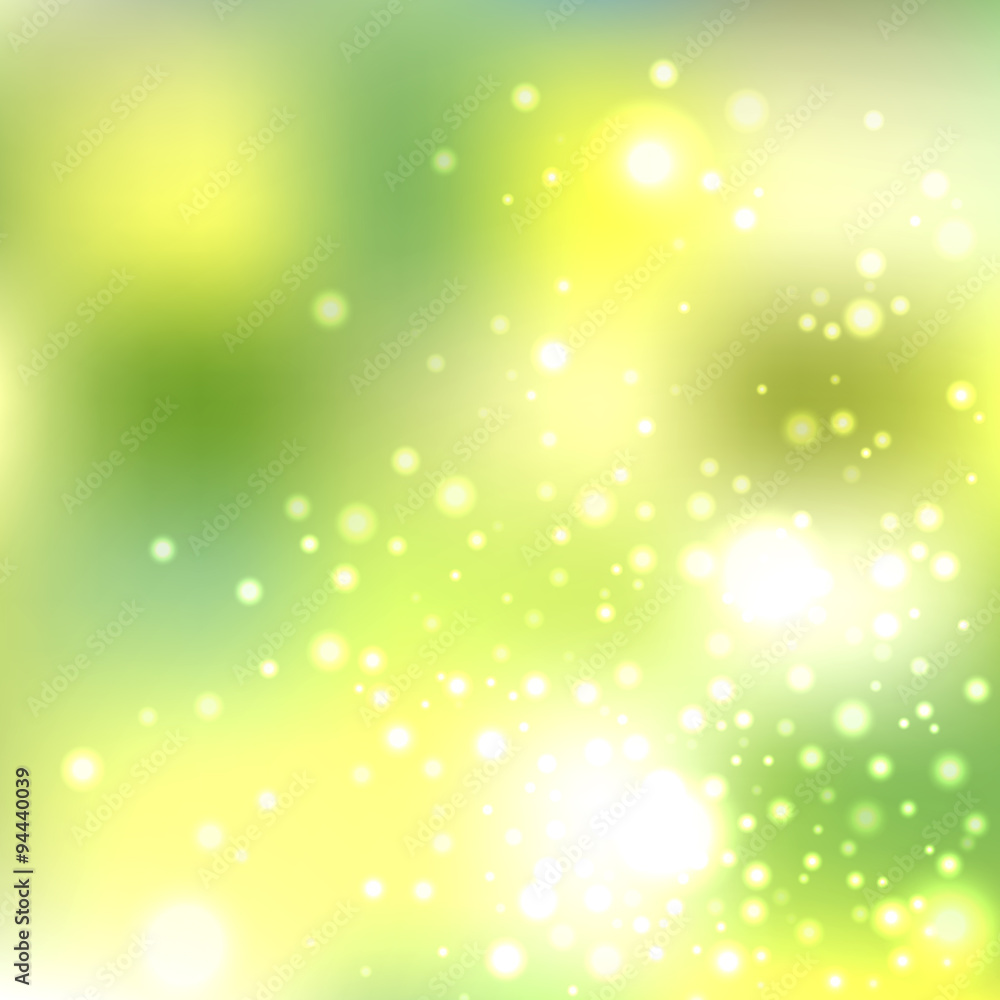 Shining with particles on blurred background Shining with particles on blurred background