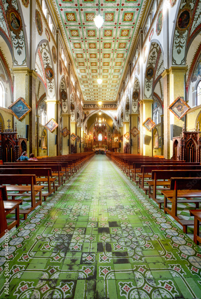 Interior Of Basilica De Nuestra Senora Del Rosario
