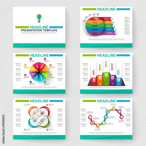 Set of multipurpose infographic for powerpoint