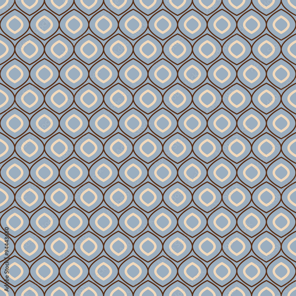 Seamless geometric pattern in retro blue colors Seamless geometric pattern in retro blue colors
