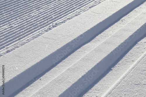 PISTE DE SKI DE FOND dans les Vosges, France photo