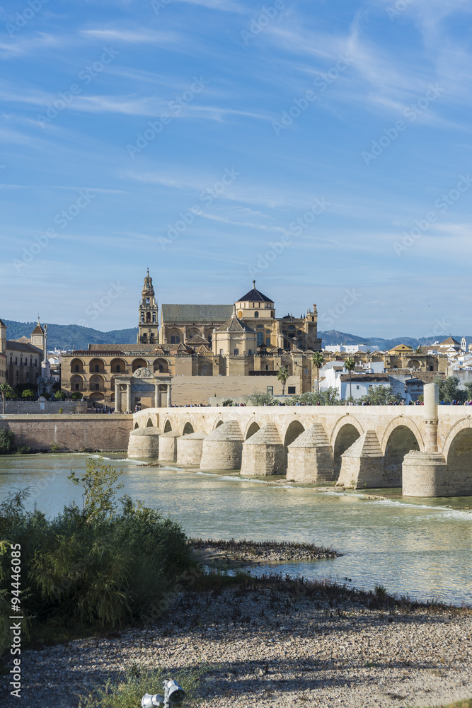 Roman bridge in Cordoba, Andalusia, southern Spain.