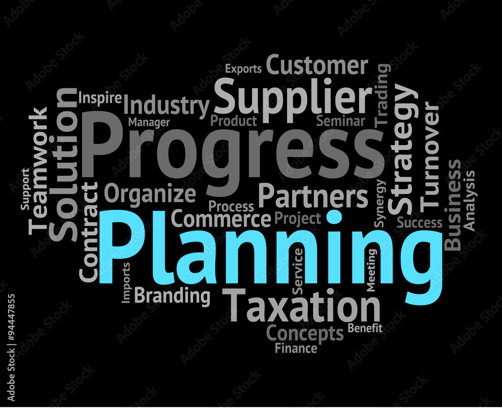 Planning Word Represents Objectives Wordclouds And Aim