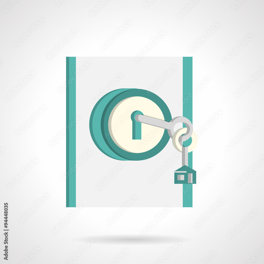 Home entrance abstract flat vector icon Home entrance abstract flat vector icon