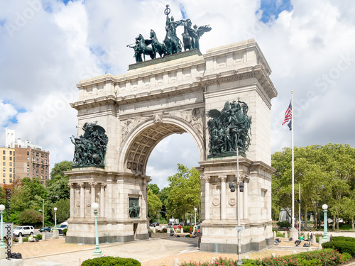 Photo Triumphal Arch at the Grand Army Plaza in Brooklyn, New York