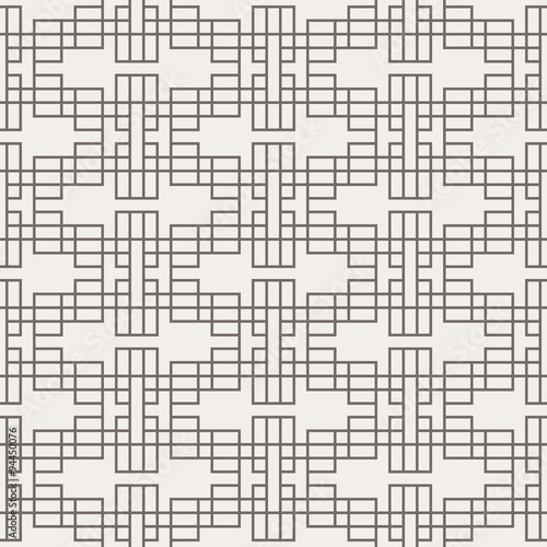 Geometric abstract seamless pattern. Linear motif background