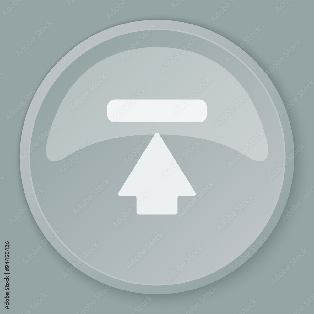 White Upload icon on grey web button White Upload icon on grey web button