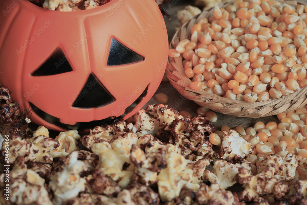 Obraz premium popcorn with seed halloween