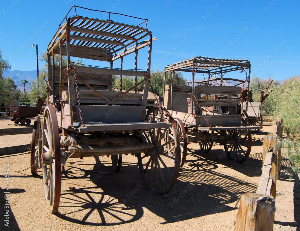 Desert Wagon / Old wagon located in Death Valley National Park in California